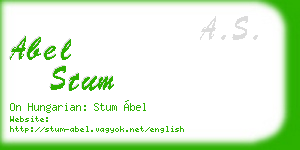 abel stum business card